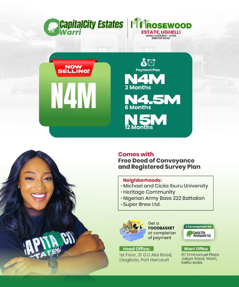 Affordable Land with Payment Plan, Ughelli Agbara-otor Emevor Road, Warri, Ughelli South, Delta, Land for Sale