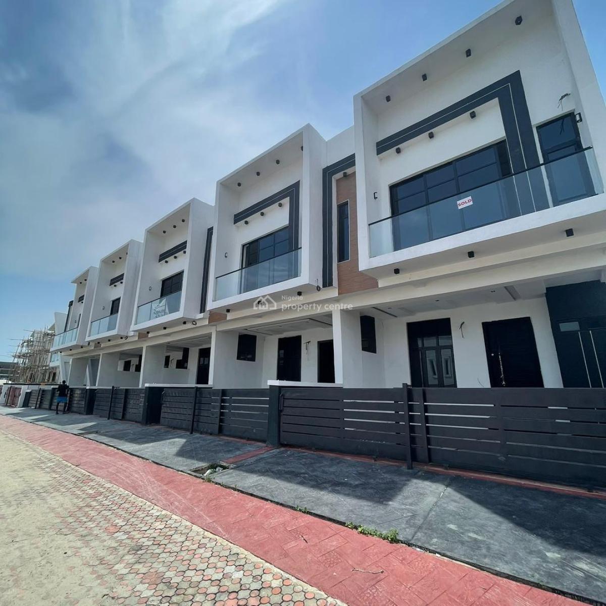 Spacious 3 Bedroom Terrace Duplex with Bq (self Compound ), Ikotaa, Lekki, Lagos, Terraced Duplex for Sale