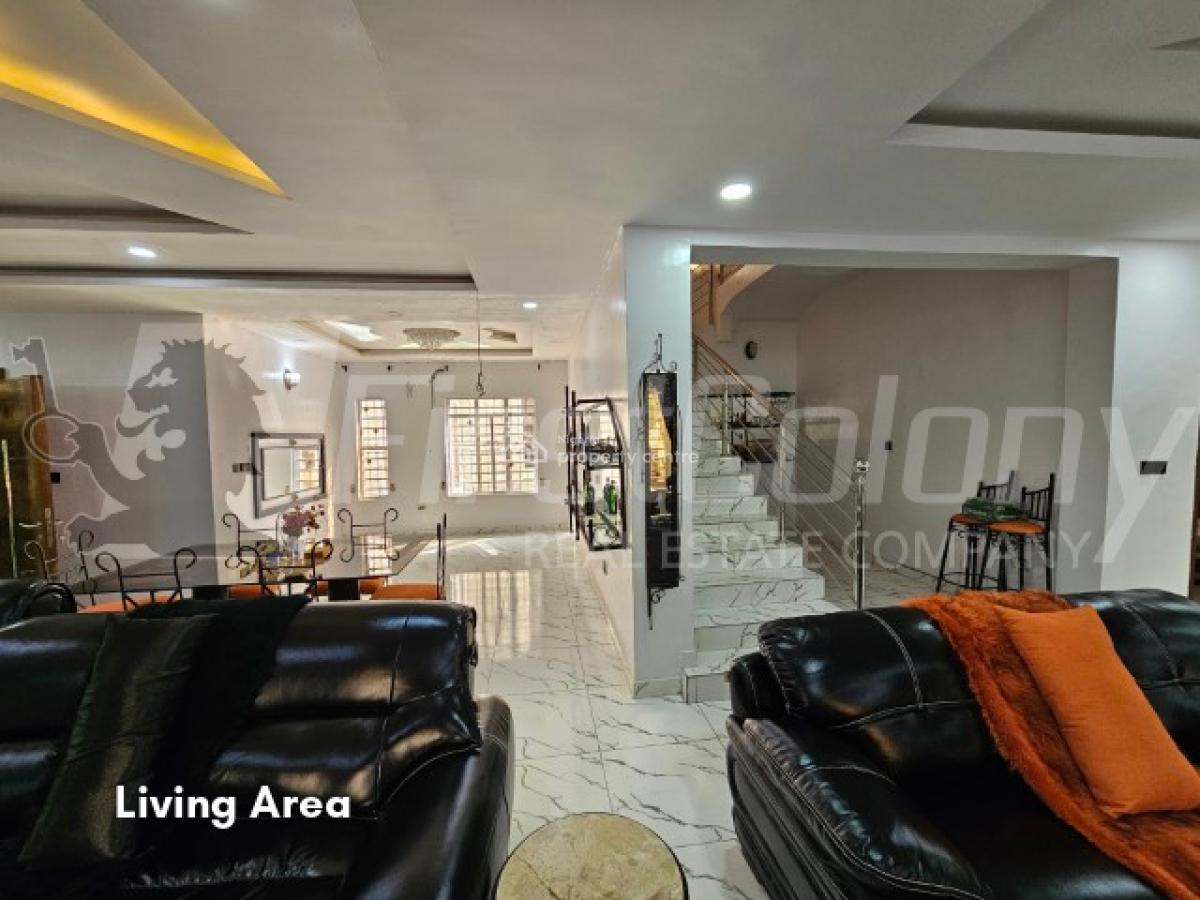 Gigantic 3 Bedroom Detached Home on Large Grounds (with 2-room Bq), Agungi, Lekki, Lagos, Detached Duplex for Sale