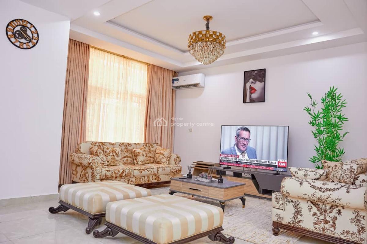 Furnished Four (4) Bedrooms Terrace Duplex with Bq, Adamu Aliero Crescent, Guzape District, Abuja, Terraced Duplex for Rent