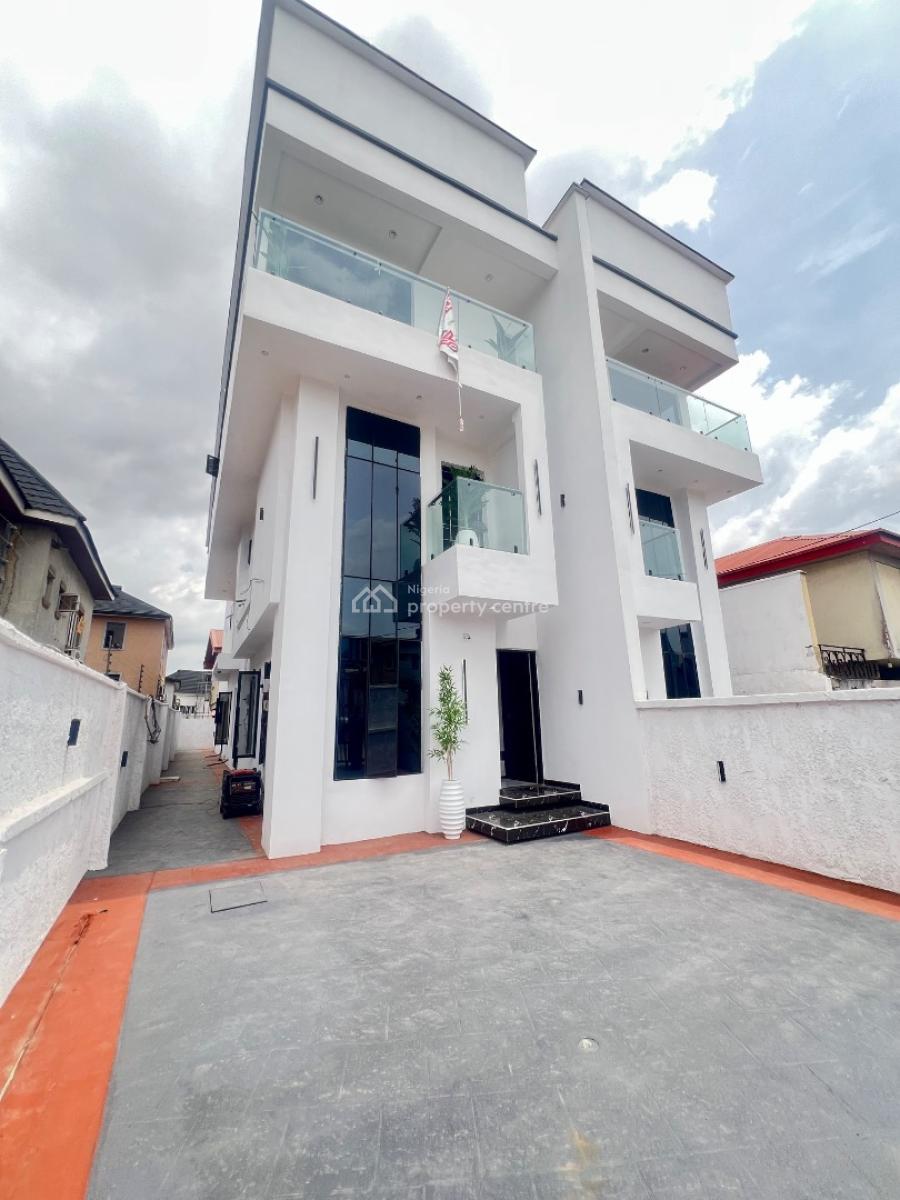 Fully 5 Bedroom Semi Detached - Duplex House + Bq, Adeniyi Jones, Ikeja, Lagos, Semi-detached Duplex for Sale