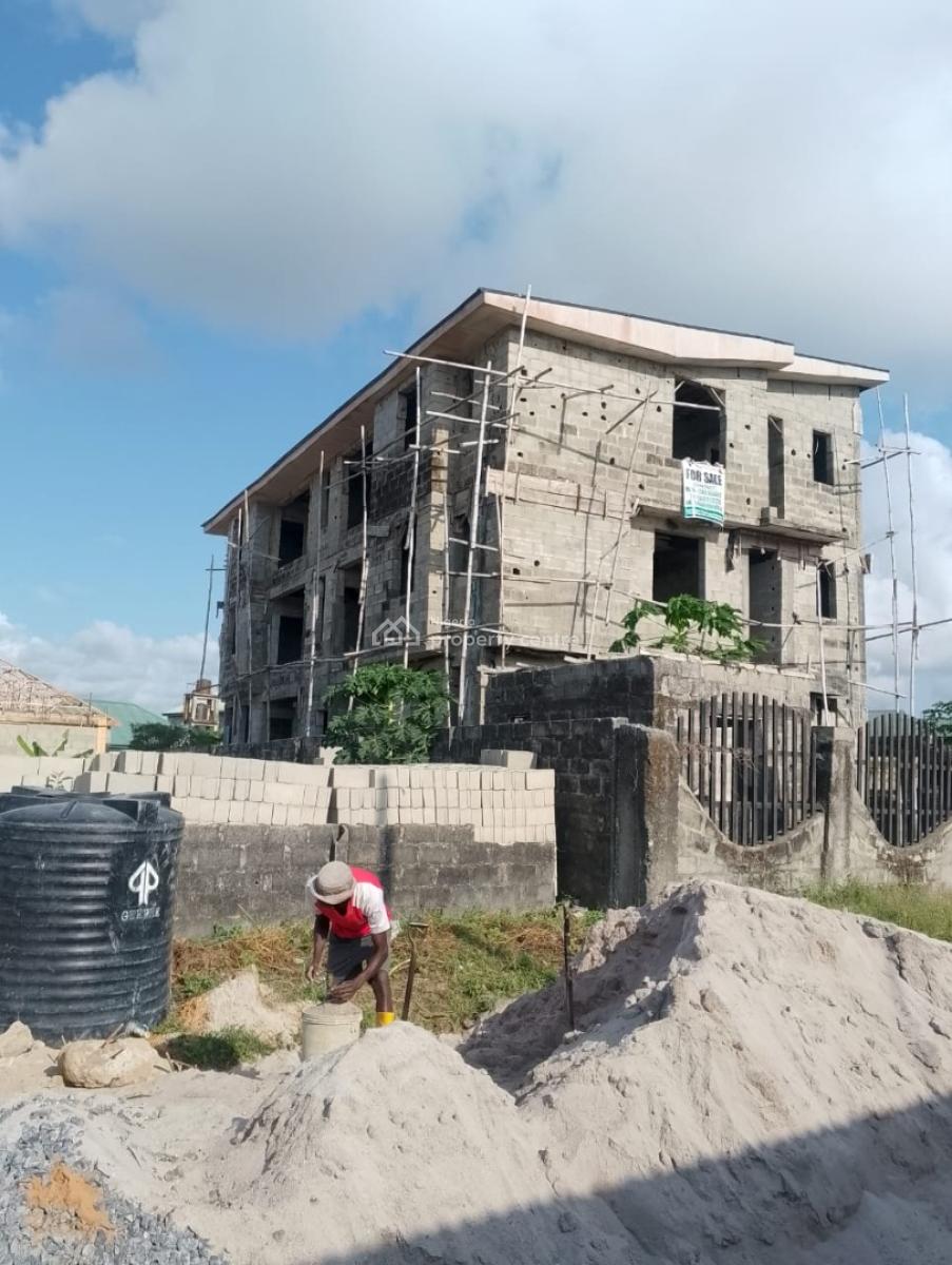 Well Built Uncompleted 6 Units of 2 Bedroom Apartment, Road 3b Alatise Bus Stop, Eleko, Ibeju Lekki, Lagos, Block of Flats for Sale