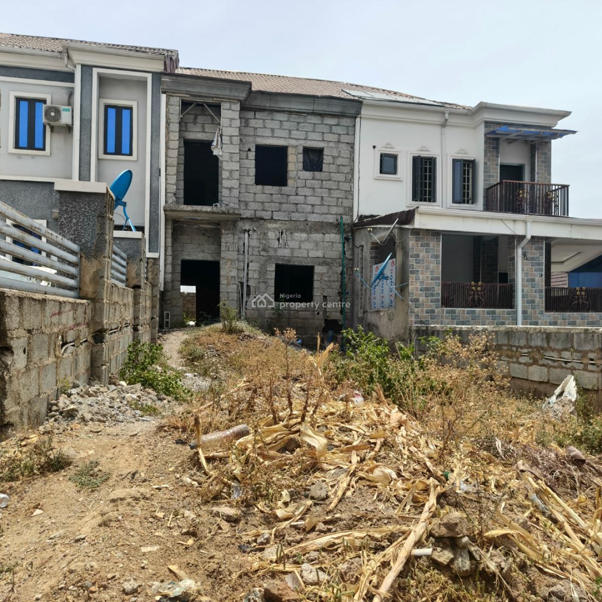 Carcass 2 Bedroom Terrace Duplex with Bq, Naf Valley Estate Asokoro, Asokoro District, Abuja, House for Sale