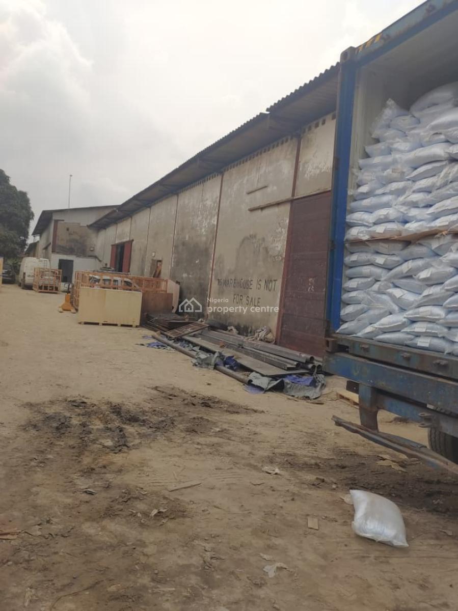 2 Bay Warehouse on Land Size of Approximately 3,600sqm, Oke Afa, Isolo, Lagos, Warehouse for Sale