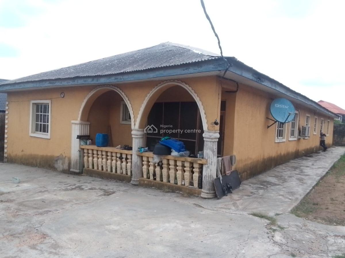 Well Located Bungalow + Two and Half Land, Palmview Estate, Ibafo, Ogun, Detached Bungalow for Sale