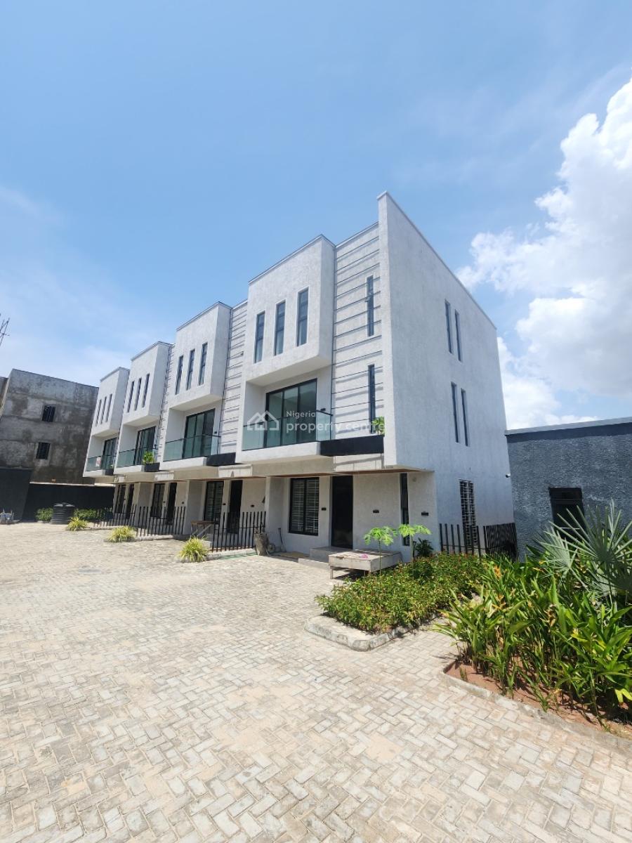 Luxury 4 Bedroom Terracewith a Room Bq, Ikate, Lekki, Lagos, Terraced Duplex for Sale