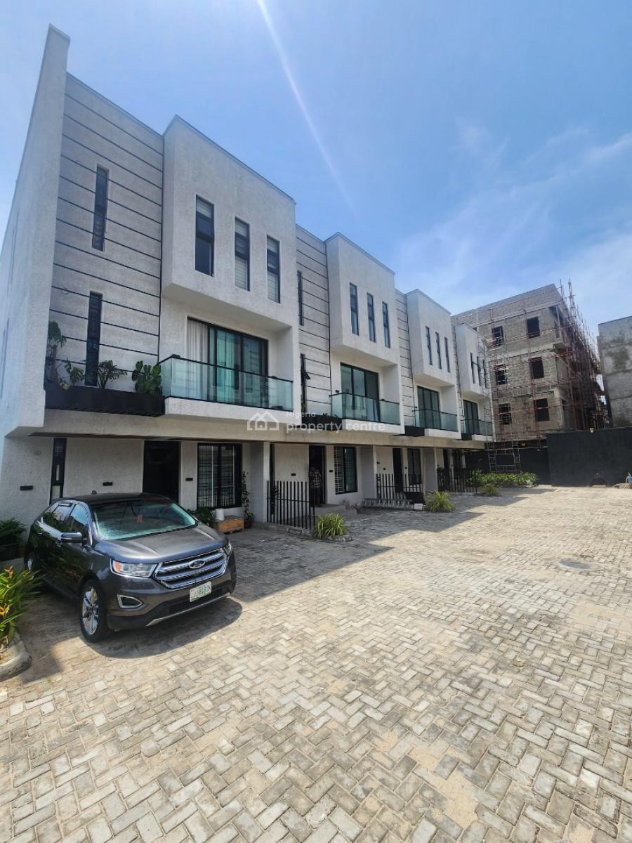 Luxury 4 Bedroom Terracewith a Room Bq, Ikate, Lekki, Lagos, Terraced Duplex for Sale
