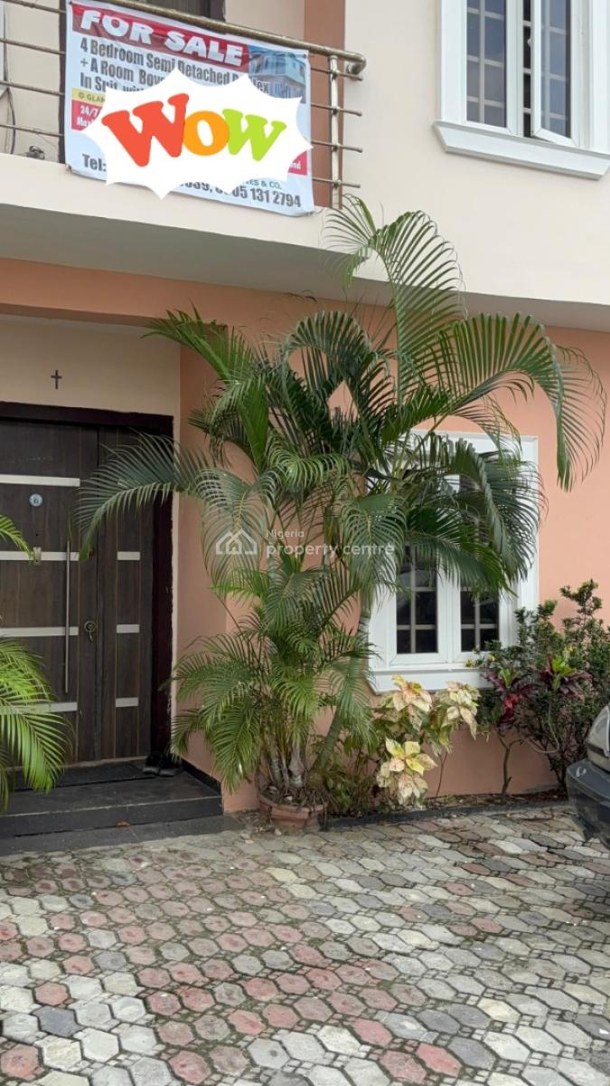 Classic 4 Bedroom Semi Detached Duplex with a Room Bq, Abijo Estate G-r-a, Abijo, Lekki, Lagos, Semi-detached Duplex for Sale