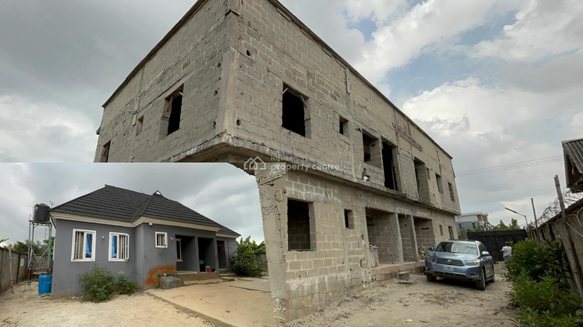 Carcass 4 Units of 2 Bedroom Apartment & Finished 2 Bedroom Bungalow, Bogije, Ibeju Lekki, Lagos, Flat / Apartment for Sale