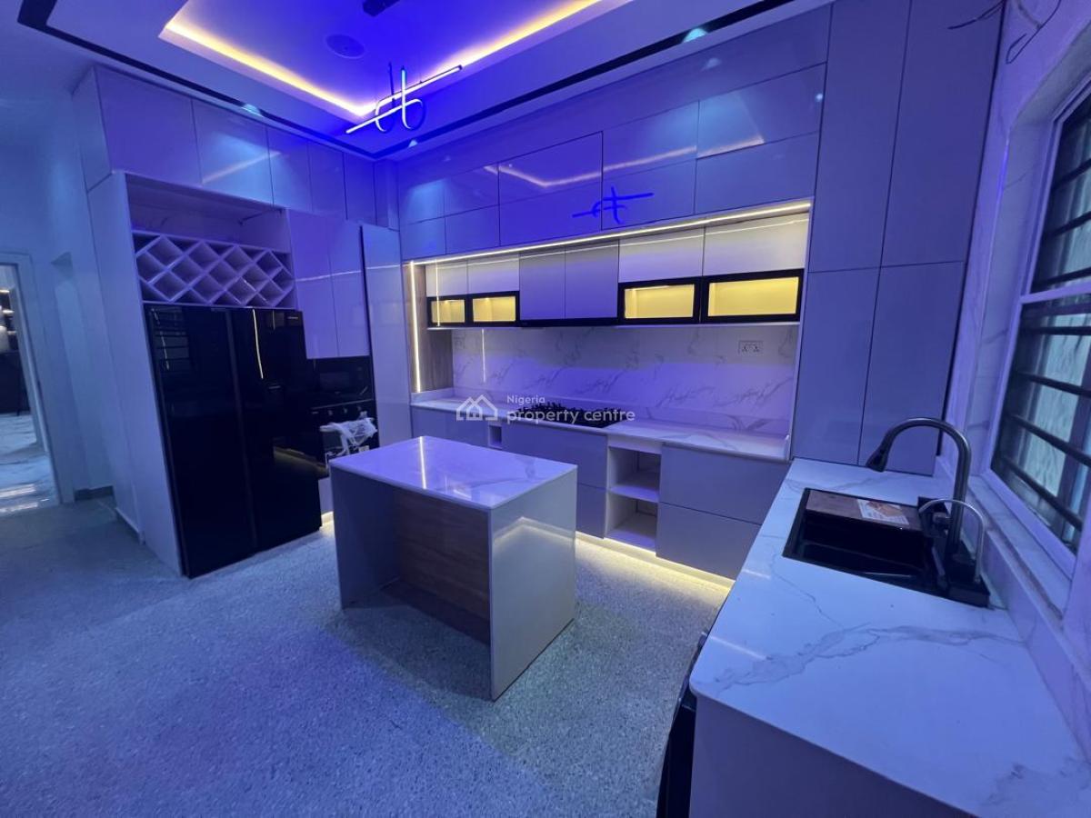 a Newly Built, Luxury 5 Bedroom Fully Detached Duplex, with 2 Room Bq, Chevron, Lekki, Lagos, Detached Duplex for Sale