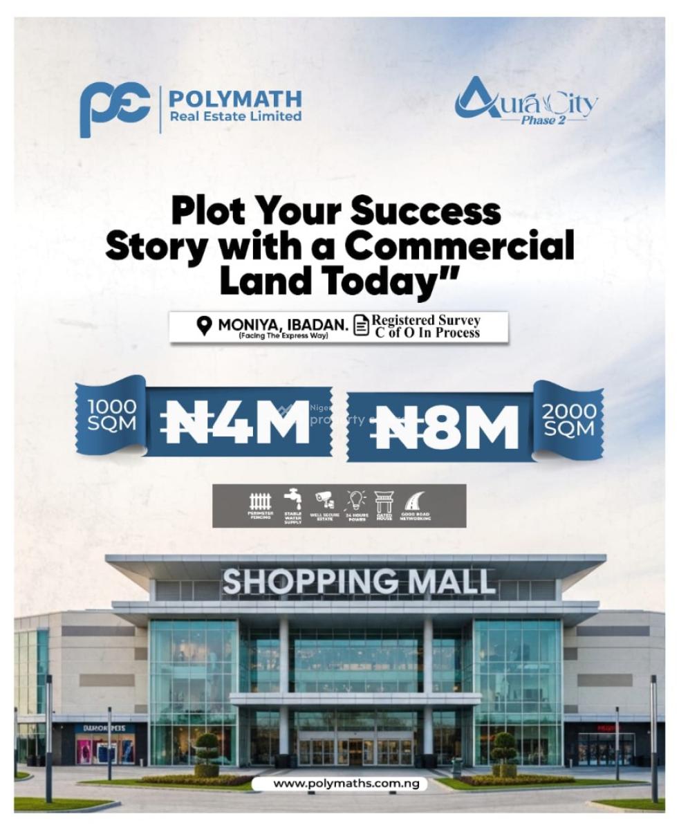 Land Facing The Expressway, Aura City, Moniya, Ibadan, Oyo, Mixed-use Land for Sale