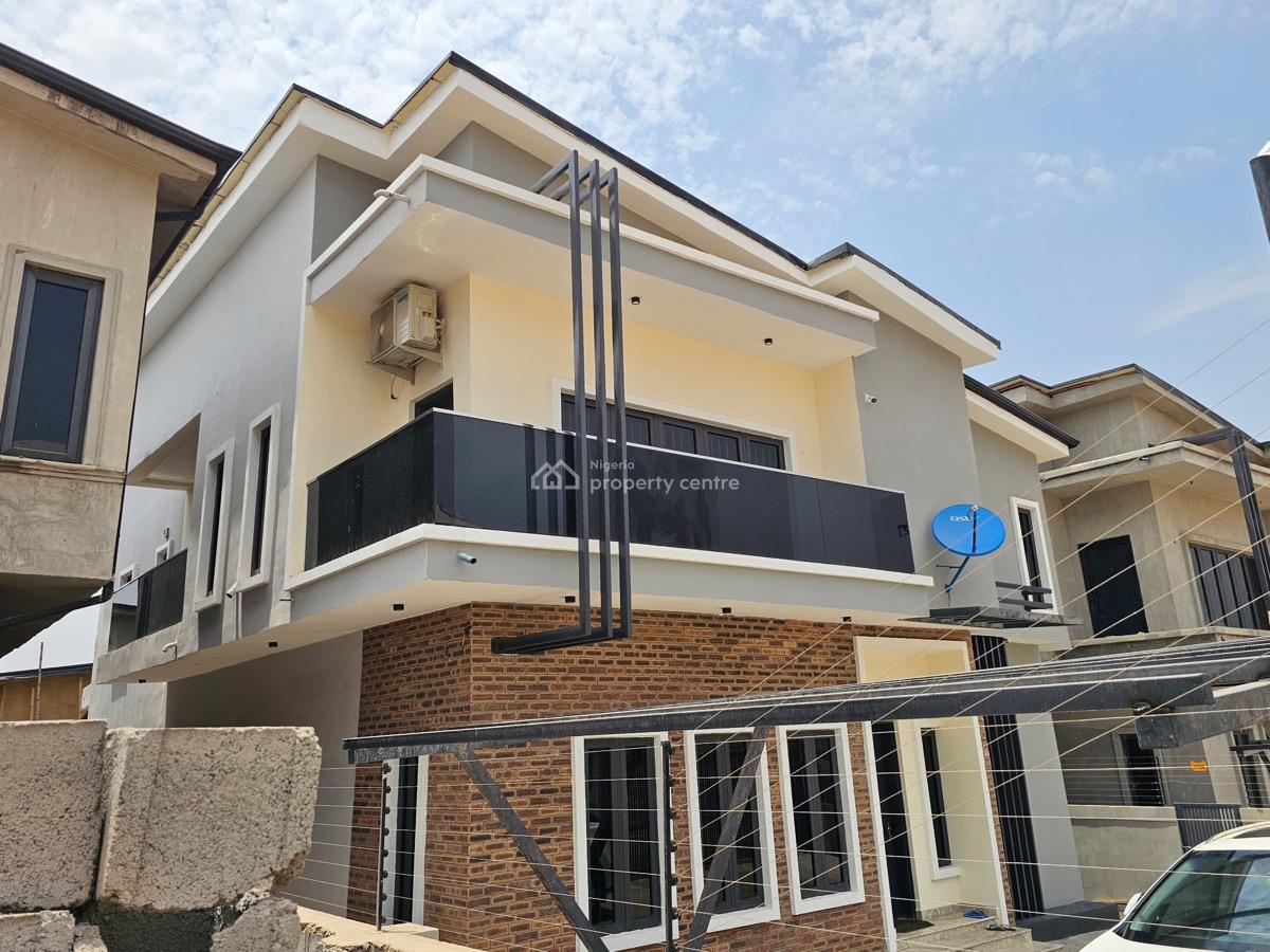 5 Bedrooms Detached Duplex with 2 Rooms Basement & 1 Room Bq in an Estate, Wuye, Abuja, Detached Duplex for Sale