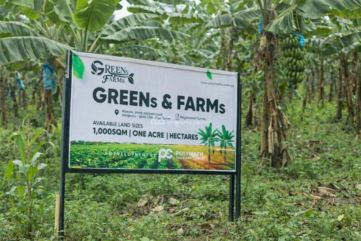 Land for Farming, Greens and Farms, Odogbolu, Ogun, Land for Sale