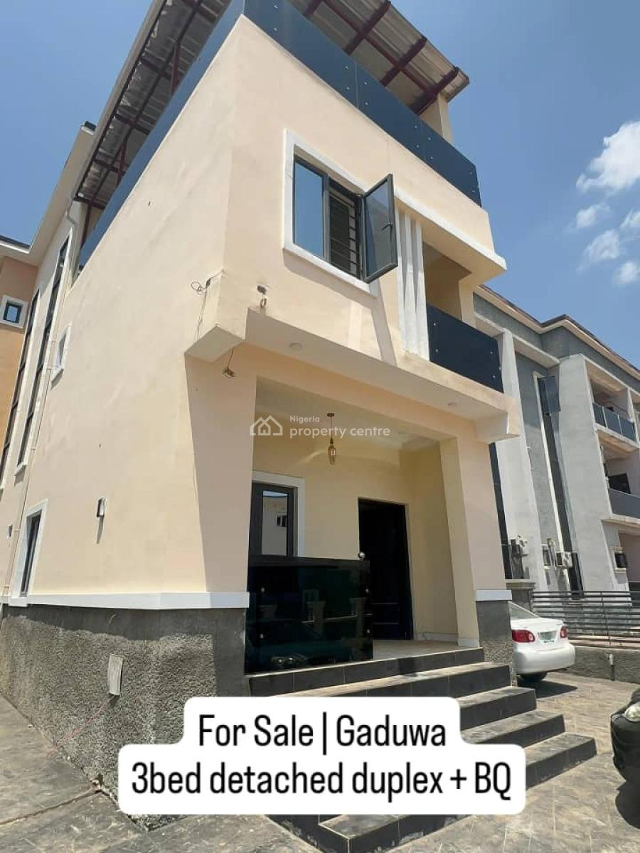 Luxury 3 Bedroom Spacious Detached Duplex, Bq, Serene Neighborhood, Gaduwa, Abuja, Detached Duplex for Sale