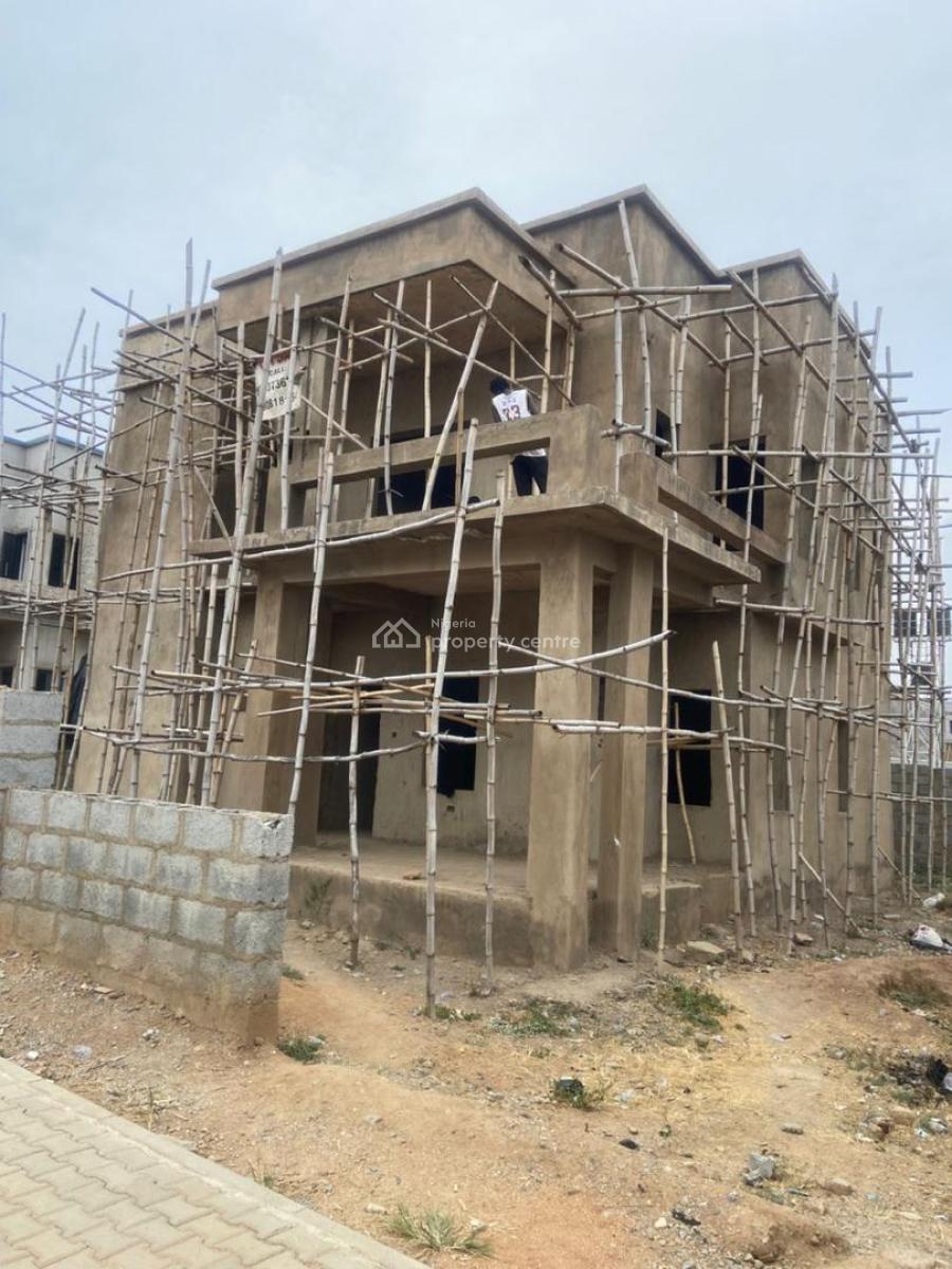 Carcass 4-bedroom with Attached Bq, Katampe Extension, Katampe, Abuja, Detached Duplex for Sale