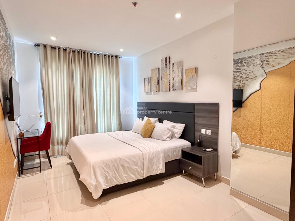 Sea View 2-bedroom Fully Furnished Apartment, Bluewater Residences / Sapphire Tower, Lekki Phase 1, Lekki, Lagos, Flat / Apartment for Rent