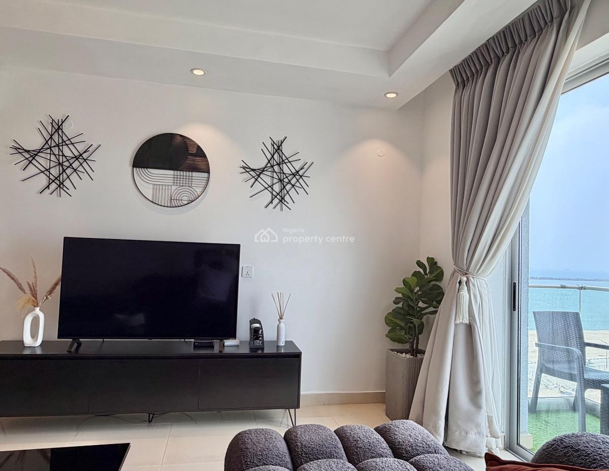 Sea View 2-bedroom Fully Furnished Apartment, Bluewater Residences / Sapphire Tower, Lekki Phase 1, Lekki, Lagos, Flat / Apartment for Rent