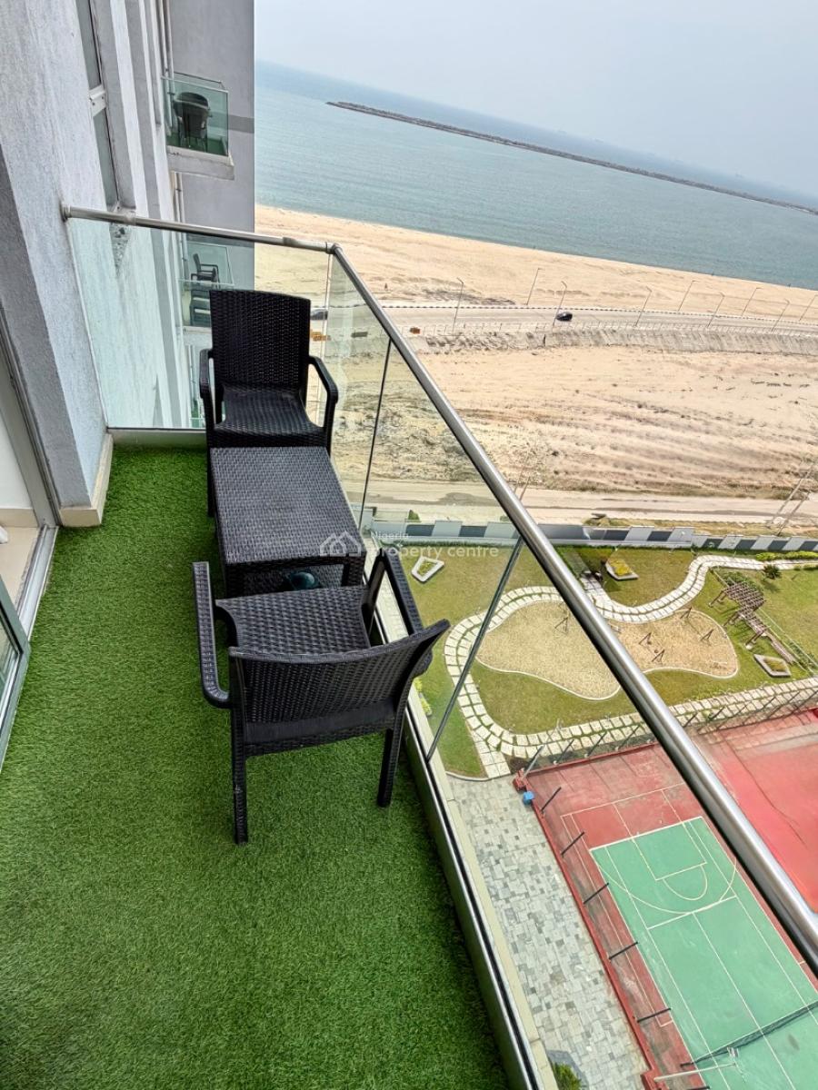 Sea View 2-bedroom Fully Furnished Apartment, Bluewater Residences / Sapphire Tower, Lekki Phase 1, Lekki, Lagos, Flat / Apartment for Rent