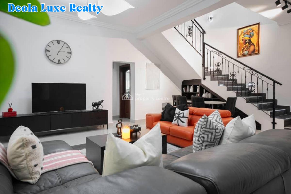Urgent Distress:  Exquisitely Finished 4-bedroom Terrace House, Meadow Hall Way, Ikate, Lekki, Lagos, Terraced Duplex for Sale