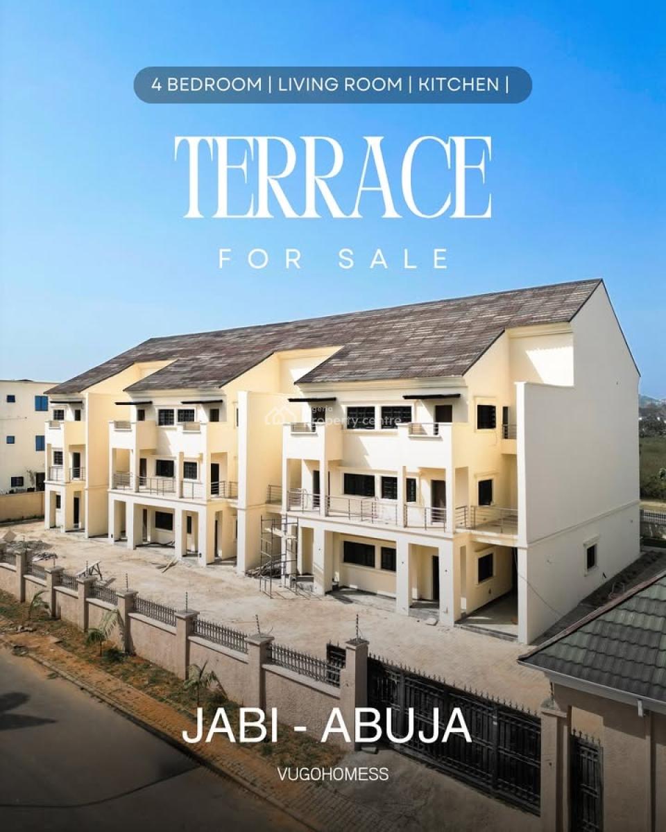 4 Bedroom Terrace Duplex with Bq, Jabi, Abuja, Terraced Duplex for Sale