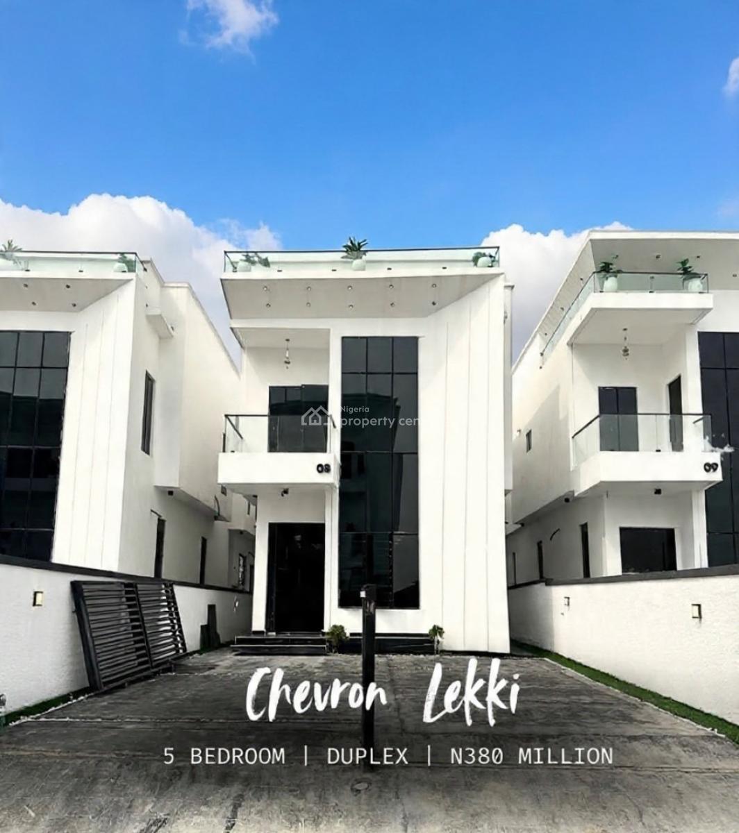 Stunning 5 Bedroom Detached Duplex with Swimming Pool and Bq, Chevron, Lekki, Lagos, Detached Duplex for Sale