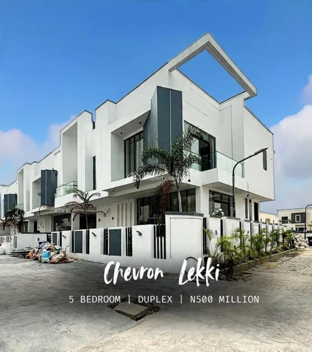Stunning 5 Bedroom Detached Duplex with Swimming Pool and Bq, Chevron, Lekki, Lagos, Detached Duplex for Sale