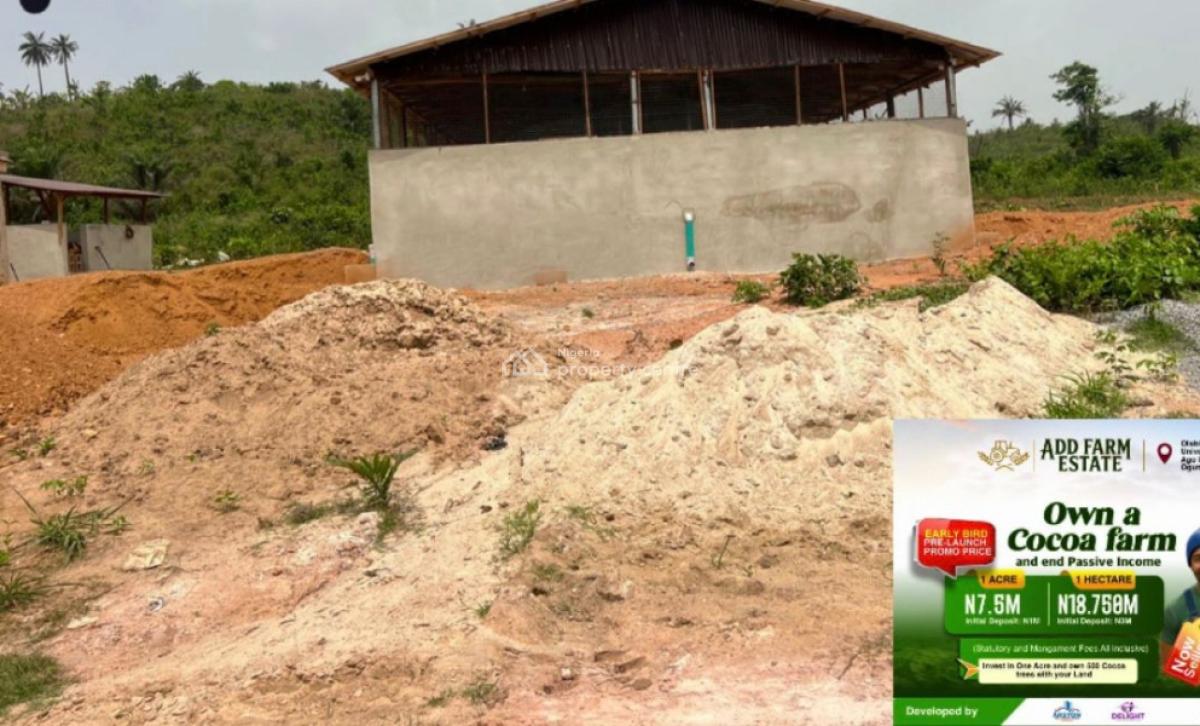Farmland with Cocoa Plantation, Along Oou Road, Ago Iwoye, Ijebu East, Ogun, Land for Sale