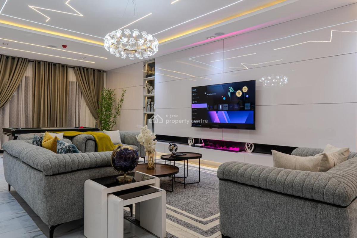 Exquisitely Furnished 3 Bedroom Apartment with Balconies, Hockey & Gym, En-suite Rooms, Ps5, Unlimited Wifi, Comfortable Stay, Lekki Phase 1, Lekki, Lagos, Flat / Apartment Short Let