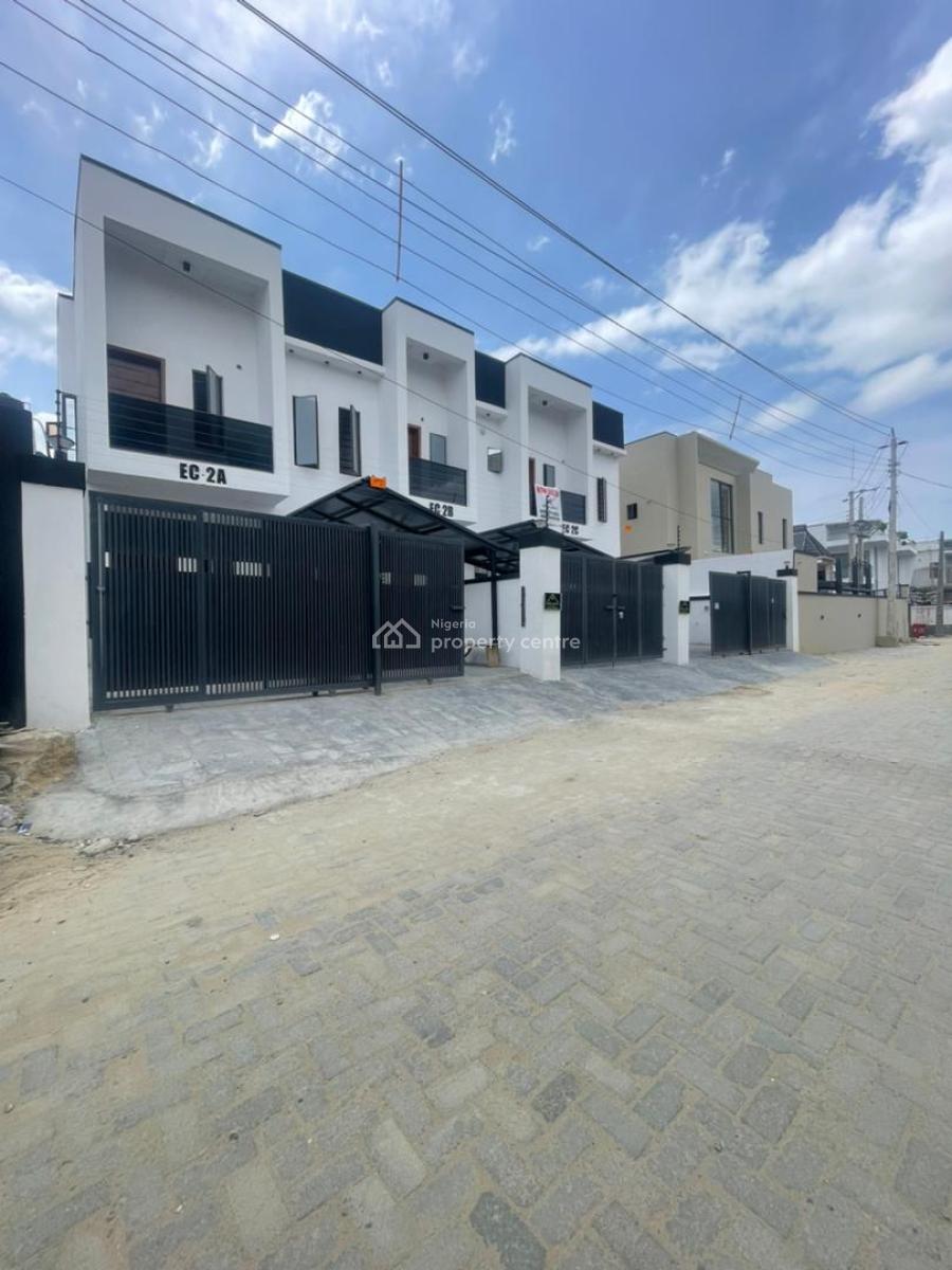Lovely 4 Bedroom Private Compound Terrace Duplex Plus Car Port, Sangotedo, Ajah, Lagos, Terraced Duplex for Sale