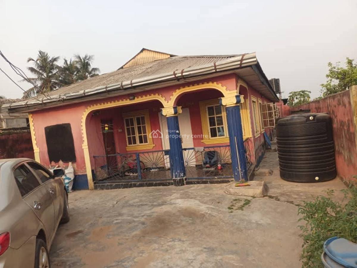 Standard 4 Bedroom Bungalow Sitting  on Land Measuring 30 By 120 Feet, Inside Teacher Estate, Mowe, Mowe Town, Ogun, Detached Bungalow for Sale