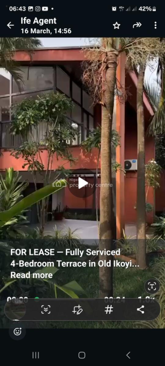 Fully Swrviced 4 Bedroom Terraced Duplex, Ikoyi, Lagos, Terraced Duplex for Rent