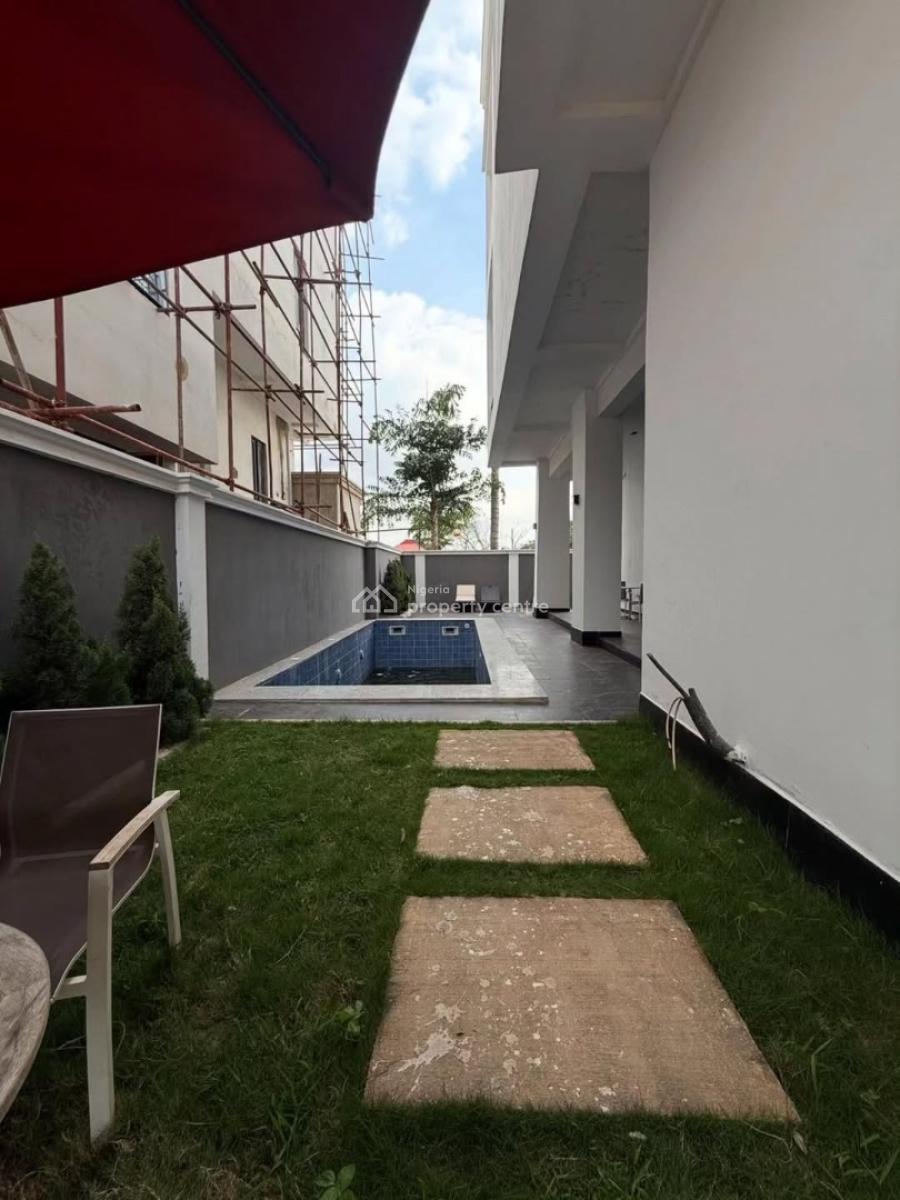 Brown New 7 Bedroom Detached Duplex with Bq, Swimming Pool, Asokoro District, Abuja, Detached Duplex for Rent