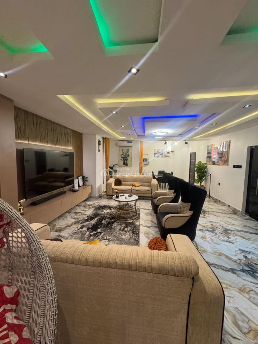 Fully Furnished Contemporary 4 Bedroom Bungalow with Rooftop Lounge, Off Abuloma Road, Abuloma, Port Harcourt, Rivers, Detached Bungalow for Sale