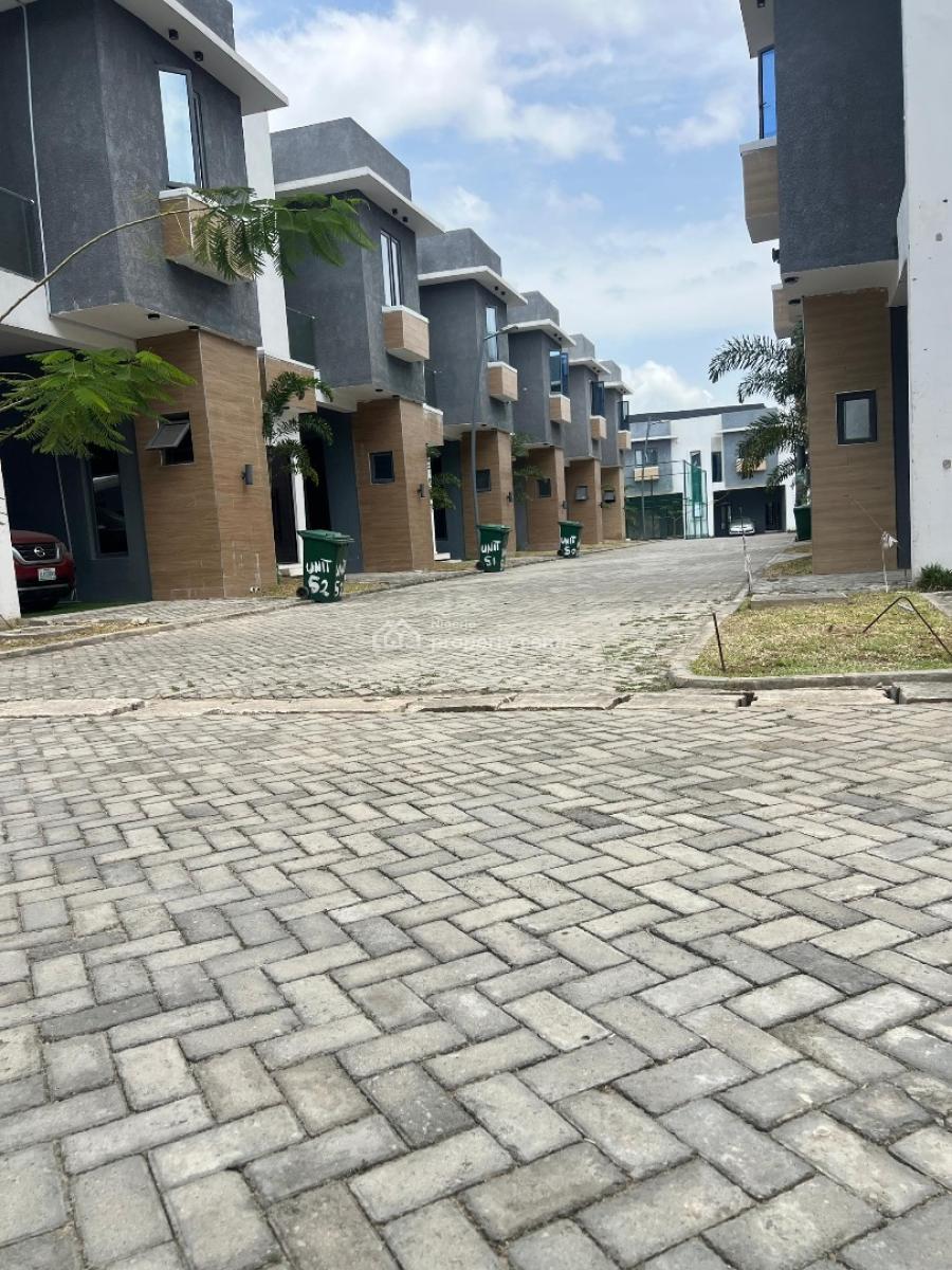 Modern 3 Bedroom Serviced Terrace Duplex with Bq, Pool and Gym, Ajah, Lagos, Terraced Duplex for Rent