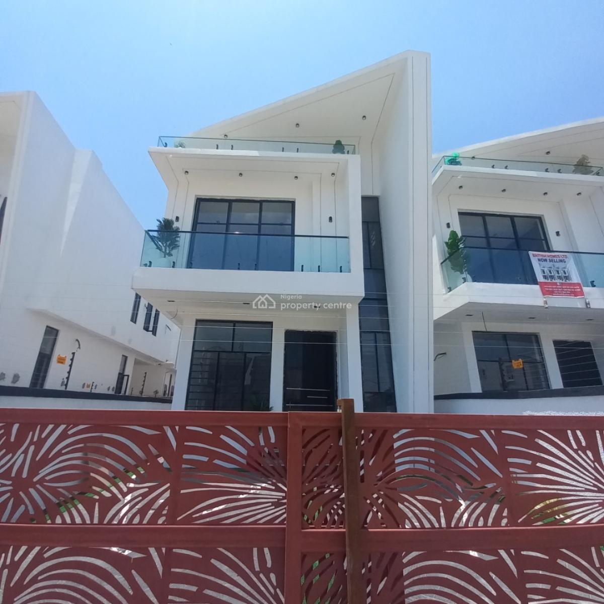 Newly Built 4 Bedroom Semi-detached Duplex with Bq, Ikota, Lekki, Lagos, Semi-detached Duplex for Sale