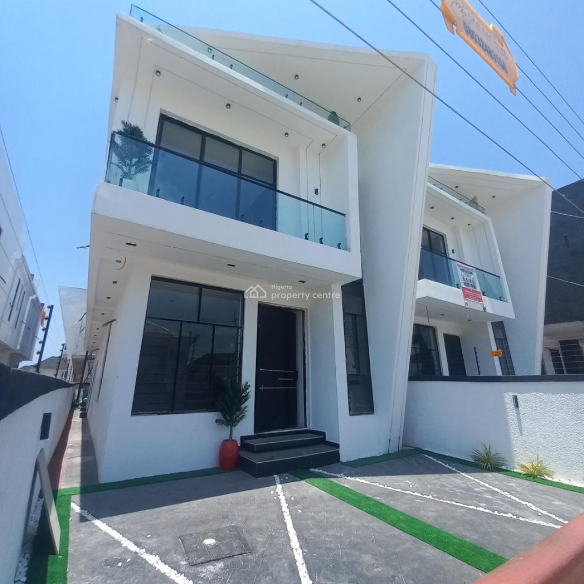 Newly Built 4 Bedroom Semi-detached Duplex with Bq, Ikota, Lekki, Lagos, Semi-detached Duplex for Sale