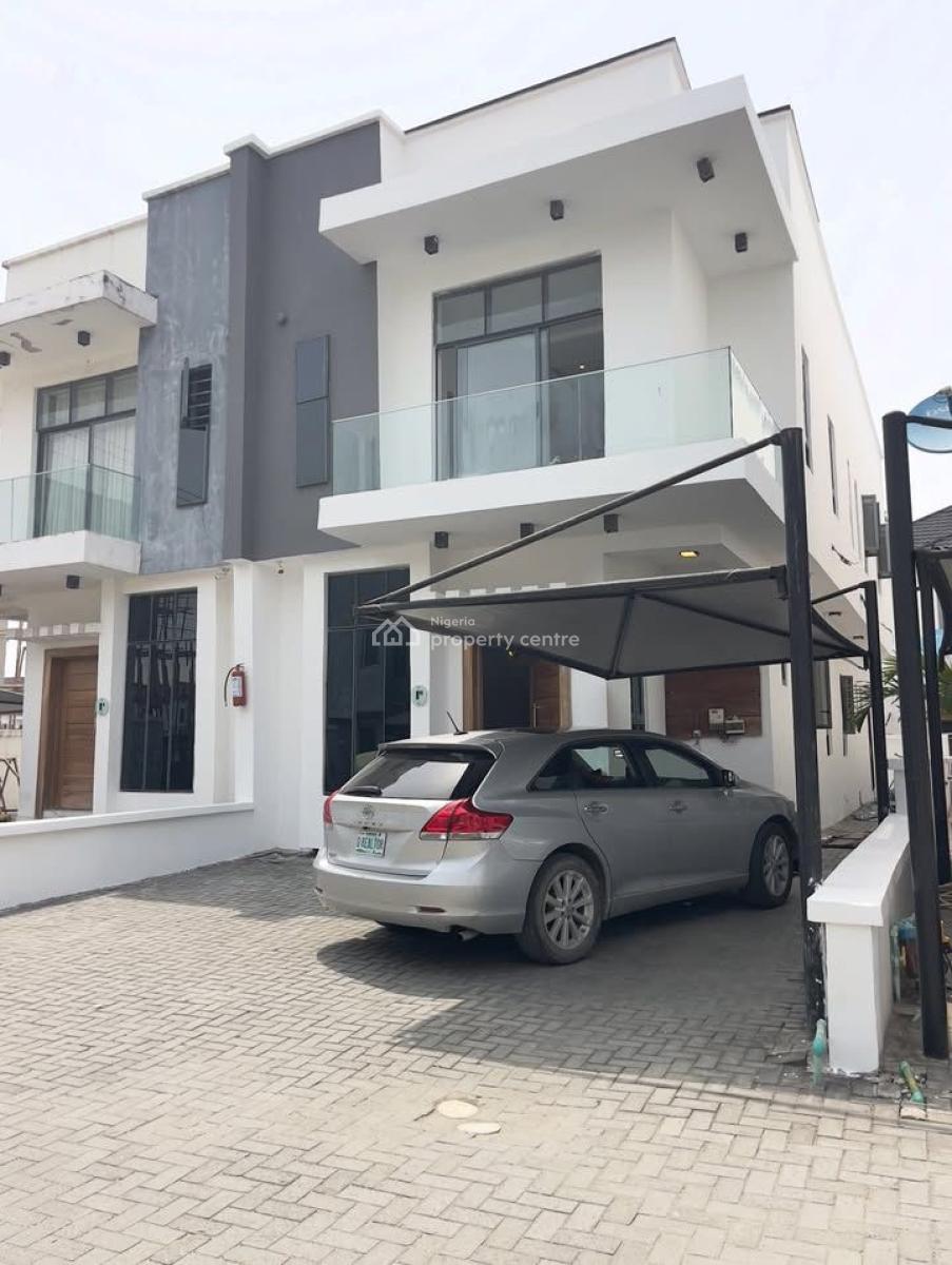 4 Bedroom Semi Detached Duplex with a Bq, Osapa, Lekki, Lagos, Semi-detached Duplex for Rent