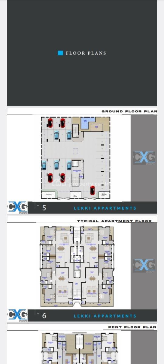 Off Plan 4 Bedroom Penthouse with Bq and Terrace, Off Petro Cam Station, Lekki, Lagos, Block of Flats for Sale