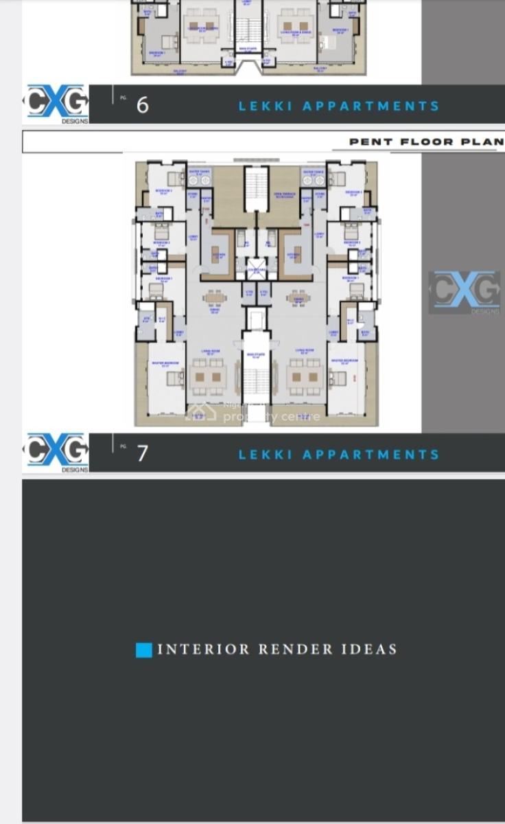 Off Plan 4 Bedroom Penthouse with Bq and Terrace, Off Petro Cam Station, Lekki, Lagos, Block of Flats for Sale