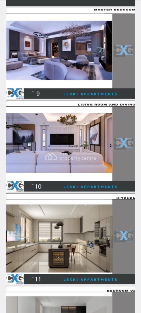 Off Plan 4 Bedroom Penthouse with Bq and Terrace, Off Petro Cam Station, Lekki, Lagos, Block of Flats for Sale