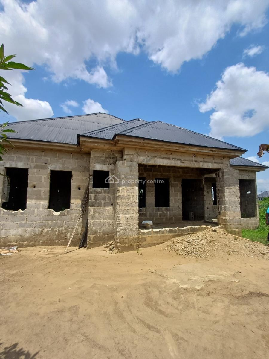 Uncompleted 3 Bedroom with Self Contain, Rumuekini, Port Harcourt, Rivers, Detached Bungalow for Sale