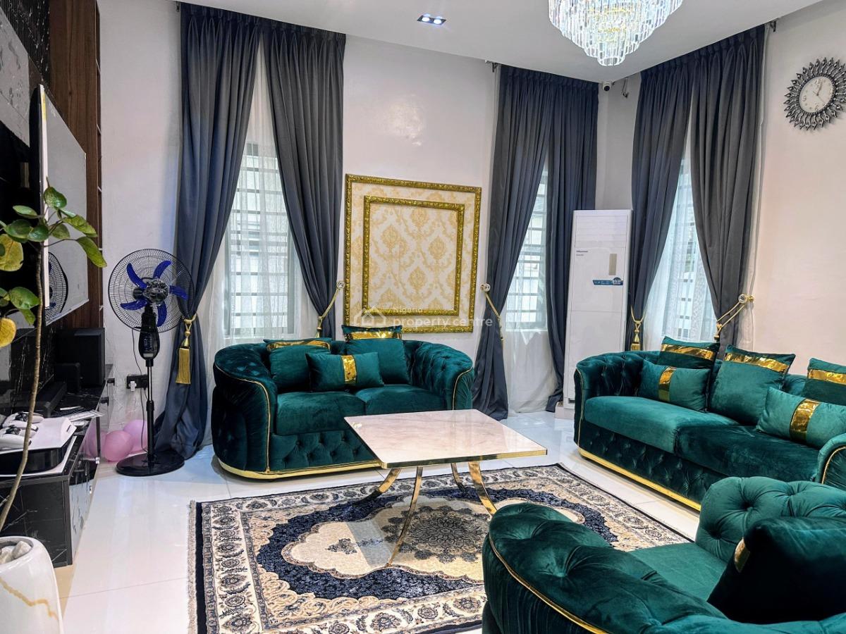 a Premium 5 Bedroom Apartment in a Gated and Secured Estate, 12 Aquamarine Rd Diamond Estate Monastery, Sangotedo, Ajah, Lagos, Detached Duplex Short Let