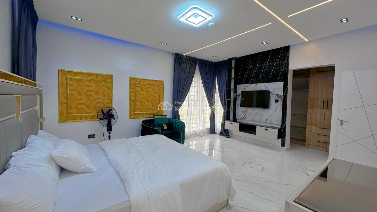 a Premium 5 Bedroom Apartment in a Gated and Secured Estate, 12 Aquamarine Rd Diamond Estate Monastery, Sangotedo, Ajah, Lagos, Detached Duplex Short Let