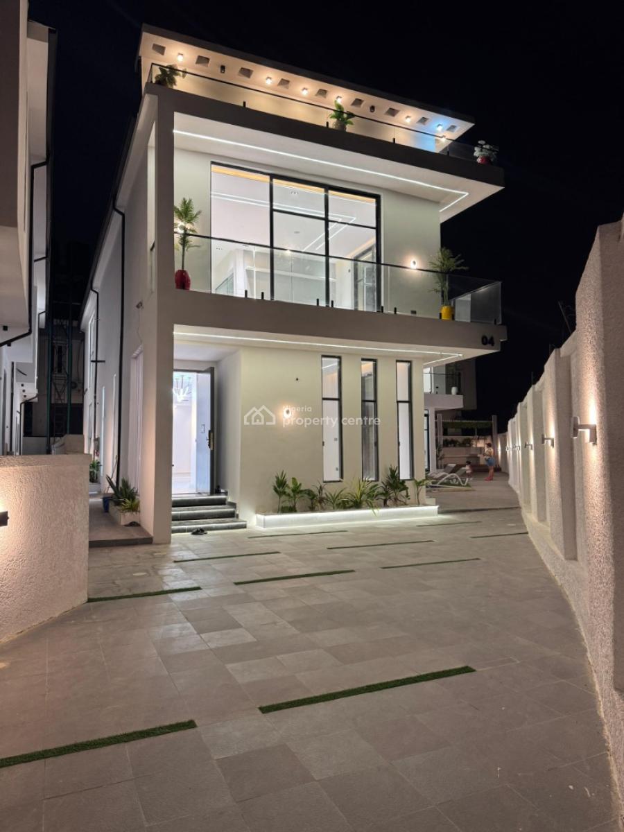 Aesthetically Pleasing 5 Bedroom Duplex with a Pool,bq,cinema,gym, Chevron, Lekki, Lagos, Detached Duplex for Sale