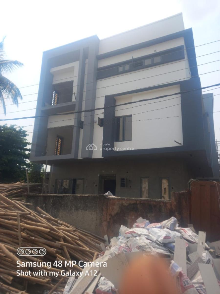 a 4 Bedroom Semi Detached House , with a Room Bq., Alaka Estate, Surulere, Lagos, Detached Duplex for Sale