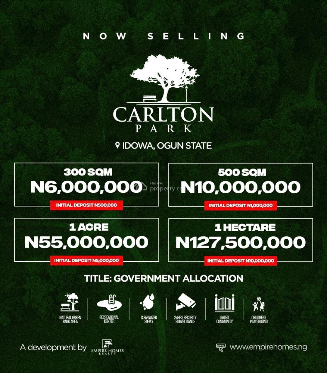 Land, Carlton Park, Ijebu East, Ogun, Residential Land for Sale