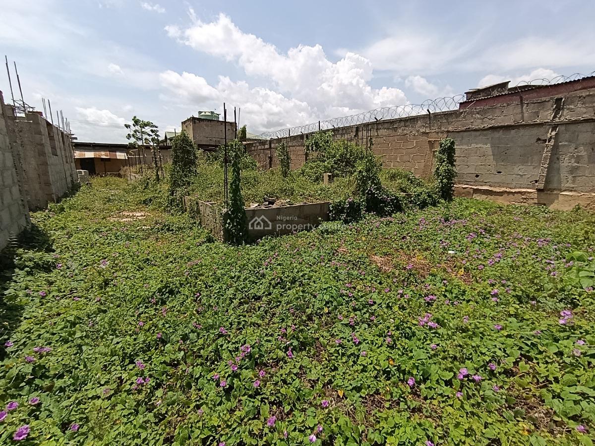 Half Plot of Land with Foundation of a Duplex with 2 Nos of Room and, Igando, Ikotun, Lagos, Mixed-use Land for Sale