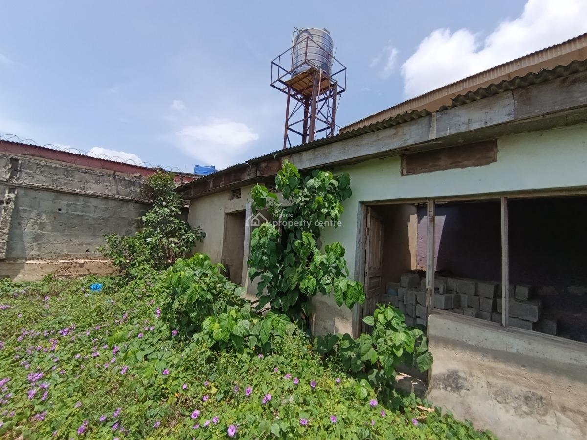 Half Plot of Land with Foundation of a Duplex with 2 Nos of Room and, Igando, Ikotun, Lagos, Mixed-use Land for Sale