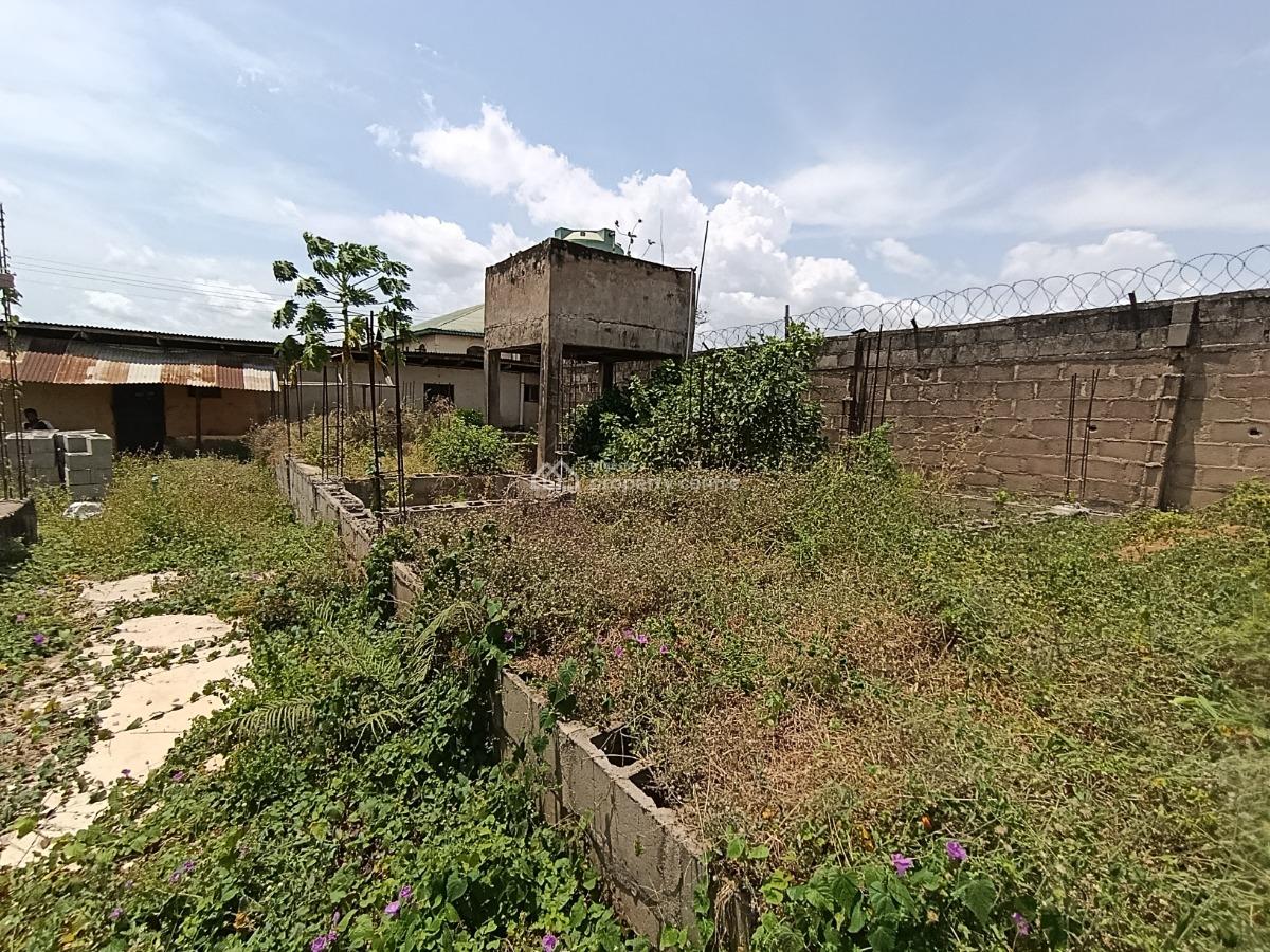 Half Plot of Land with Foundation of a Duplex with 2 Nos of Room and, Igando, Ikotun, Lagos, Mixed-use Land for Sale