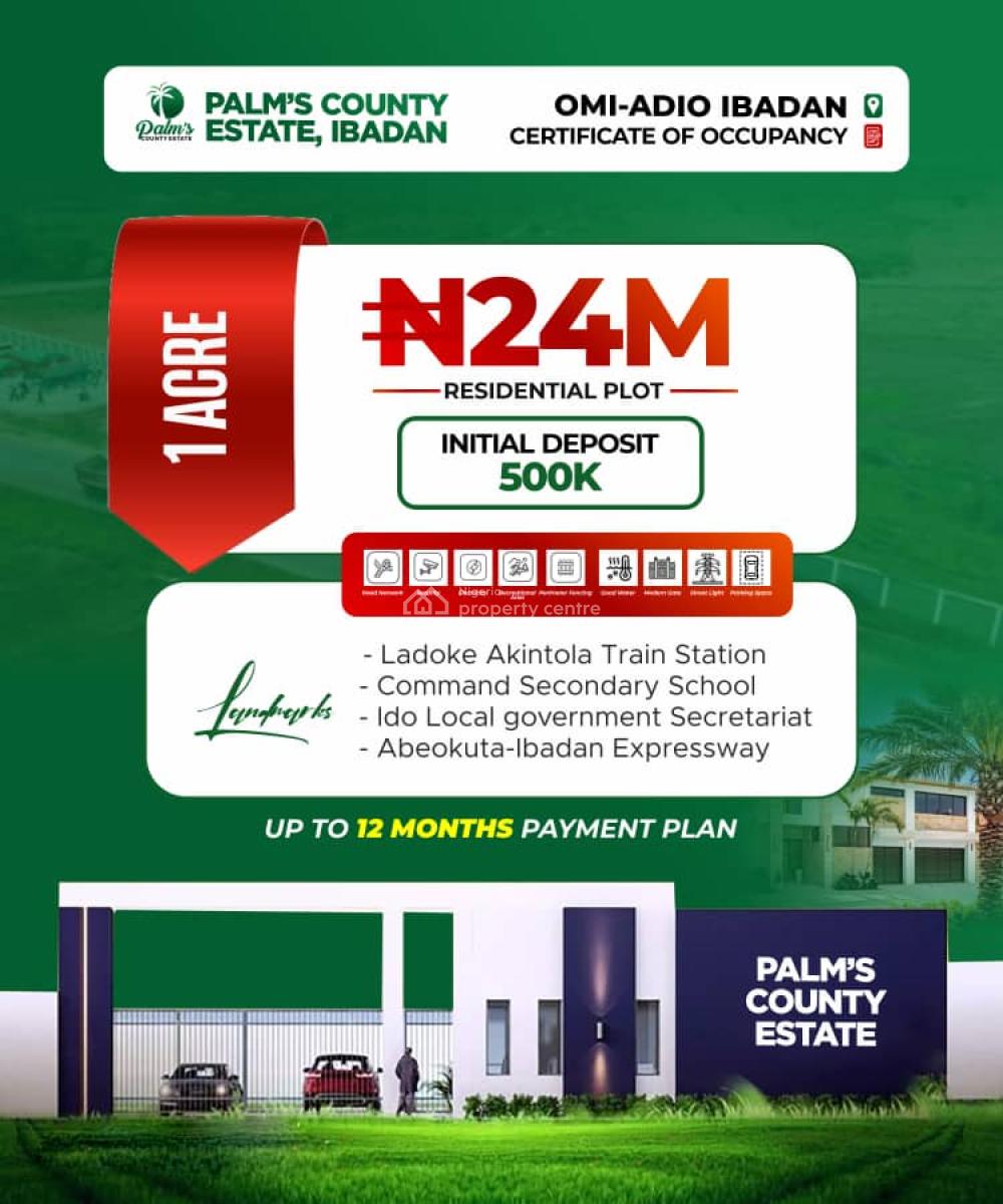 Buy and Build, Palms County Estate, Ibadan, Oyo, Residential Land for Sale